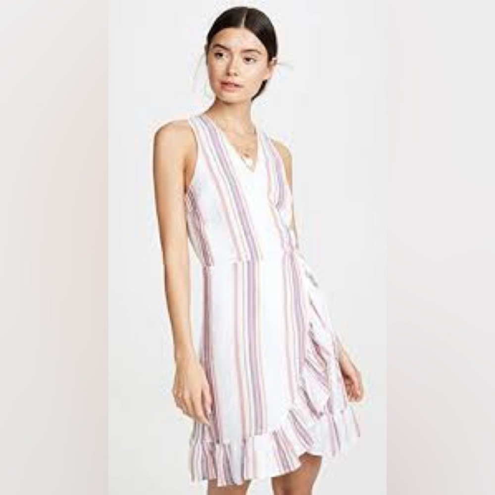 🕠 Rails | Madison | Jewel Stripe Wrap Dress | Multicolor | M